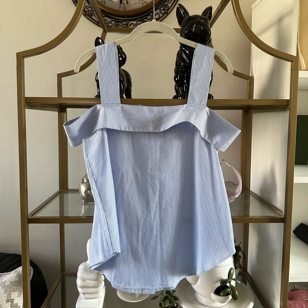 English factory blue striped top - Picture 2 of 4